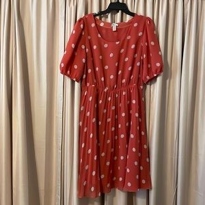 Size large, polka dot dress